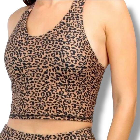 Kyodan Tops - Kyodan Active leopard print crop top / sports bra